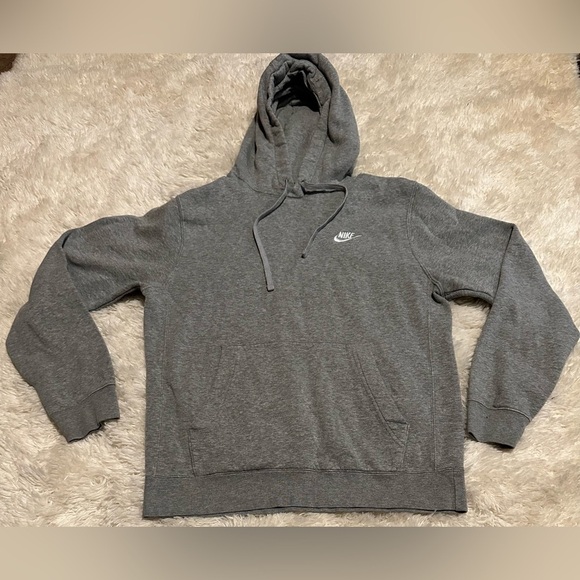 Nike Men’s Size Small (Oversized Fits Like Medium) Gray Hoodie EUC - Picture 1 of 8